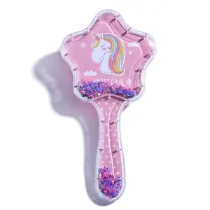 Reyaro Unicorn Star Shape Cute Adorable Hair Comb for Girls | 3D Unicorn Star Harloss Brush/Hair Comb