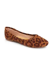 Carlton London Women Leopard Comfortable Slip On Shimmer Fashion Shoes for Casual use, Outdoor, Party and Holidays with Heels (38)