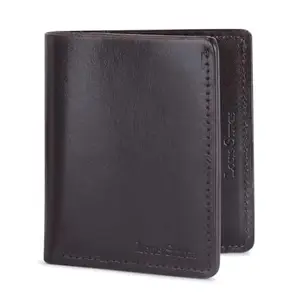 LOUIS STITCH Brown Spanish Leather Wallet for Men | Genuine Leather Bifold Wallet Purse with 6 Card Slots, 1 Cash Compartment | RFID Protected Minimalist Slim Purse (LSWL-02-BSCLBB-100)