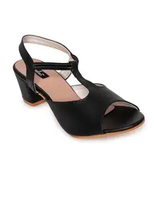Maliso Women Black Heels (FF-D-1097-Black-41)