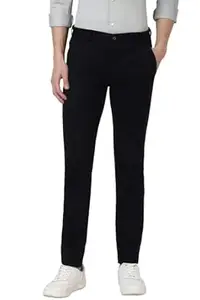 Peter England Men Mid Rise Slim Fit Casual Pants