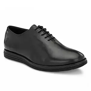 Legwork Men's Wholecut 2.0 Oxford Italian Leather Shoes (Black, Numeric_7)