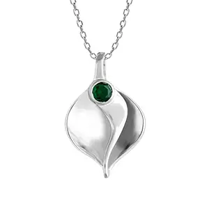 GIVA 925 Silver Silver Leafy Story Pendant |Gifts for Girlfriend, Gifts for Women & Girls| With Certificate of Authenticity and 925 Stamp | 6 Month Warranty*