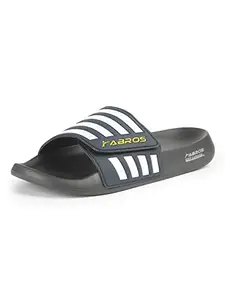 ABROS Men's AWFG7039 Wookee Slider -D.Grey/White-10UK
