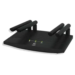 H&H 4G LTE SIM Router with Foldable 4 External Antennas-WiFi 6-300Mbps Speed Plug & Play-1 LAN Port,-Portable Design (Black)