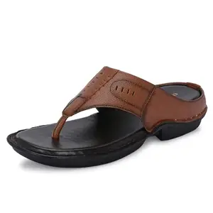 Centrino Sandal for Men | Stylish & Versatile Flip-Flop Sandals | Designed for Superior Comfort & Premium Quality | Lightweight & Durable for Everyday Wear 6611-3_Tan_6