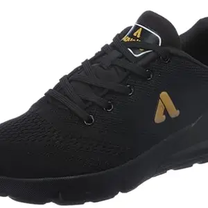 Aqualite Men Earth Shoes, Black/Mustard, 9 UK/India