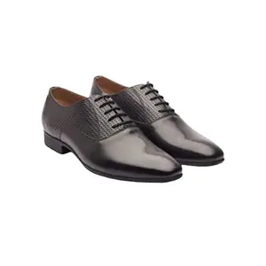 Michael Angelo Men's SANDIEGO 7906 Black Leather Oxford Shoes -10UK