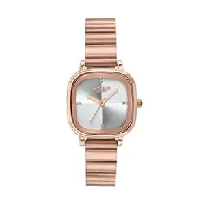 Sonata Poze 9 with Quartz Analog White Dial IPG Strap Watch for Women - SP80189WM01W