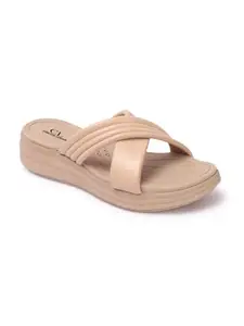Carlton London Women Sandal,Beige,UK-4
