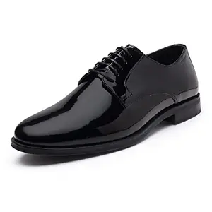 Red Tape Men's Derby Shoes- Elevated Look, Utmost Comfort, Firm Grip, Slip-Resistance, Shock Absorption, Better Traction, Soft-Cushioned Insole Black
