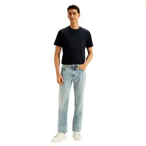 Levi's Men's 511 Light Blue Slim Fit Mid Rise Jeans