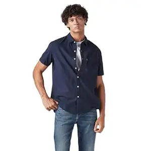 Levi's Men's Solid Slim Fit Shirt White