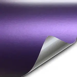 WALLMATE Metallic Wrap Sheet Roll Film Sticker Decal Waterproof Car Styling Wrap Auto Vehicle Accessories (24 x 48inches, Purple Metallic)