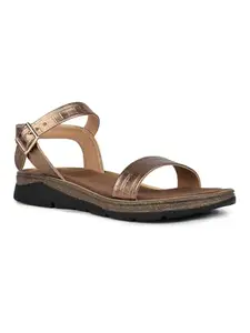 Inc.5 Womens Golden Open toe Flat Sandals
