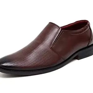 ARAMISH Brown Genuine Leather Formal Shoes for Men - 7 UK