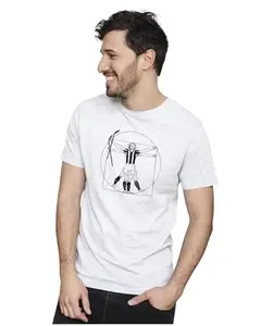 Men's & Women's Regular Fit T-Shirt Just Be Happy - Smile 100% Cotton Unise T-Shirt White|Female4XL(HOCKEY10-White 4XL Men GoalRT,)