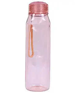 Toyshine Spanker Shining Tritan Hand Bag Water Bottle for Adults and Kids Water Spill Proof, BPA Free for Kids School, Office, Home, Soft Handle Grip Drinkware 570 ML - Pink SSTP