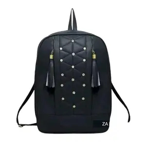 ZA Fashion Laptop Backpack/Bag, Office Bag for Men & Women, Rain Cover & Lunch Bag,2 Main Compartments, Bottle Front Pocket, Shoulder Strap Pockets Men Women Boys Shoulder Bag For Womens (Black)