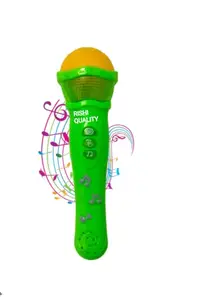RISHI QUALITY Mic Microphone Musical Toy with Light and Sound for Kids | Classic Look MicColourful Lights | Karaoke Wireless Pretend Play Toy | - Color As Per Stock Availability