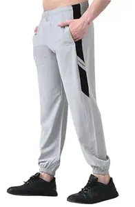 RynoGear Men's Lightweight Dryfit Track Pant with Zip Pockets || Track Pants for Man