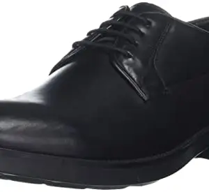 Woodland Men's Black Leather Uniform Dress Shoe (GF 3802021)