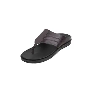 Metro Men Brown Leather Sandals - EU/45 UK/11-16-191