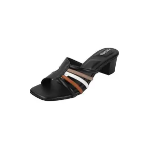 Metro Women's Black Stylish Heel Sandal UK/5 EU/38 (40-336)