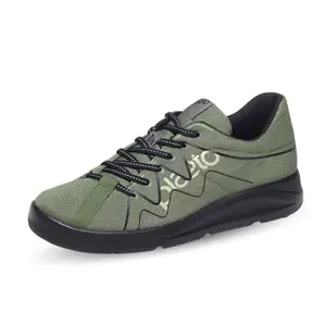Plaeto Men's Gully Multiplay Sports Shoes, (Olive/Black), 6UK