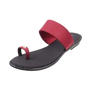 WALKWAY Women's Red Fashion Sandals-7 UK (40 EU) (32-9986)