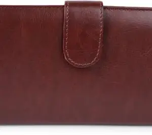 Classic World Women Brown Artificial Leather Wrist Wallet (9 Card Slots) FLP TRAVL CARDBORNW_CW