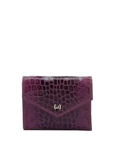 Da Milano Mini Leather Wallet for Women - Purple