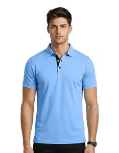 AWG ALL WEATHER GEAR Collar Tshirts | Half Sleeves Plain-Regular Fit | Dryfit Solid Polo T-Shirt | Sports wear Casual Tees | Moisture Wicking Activewear | Lightweight Quick Dry Gym & Running Polo