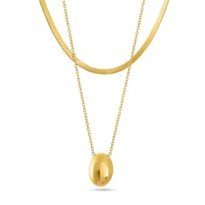 PALMONAS Minimalist Layered Necklace for Women - Gift for Girls & Women | Waterproof & Anti-Tarnish Necklace