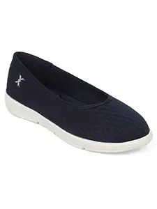 Carlton London Womens Ballet Flat, Navy Blue, 6.5 UK
