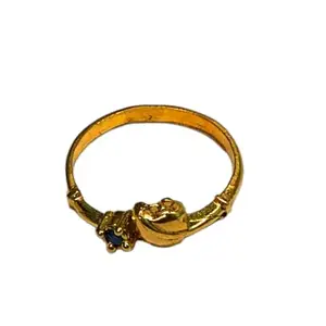 SH Fashions Panchaloha (Impon) 1 Stone Fancy Copper Sapphire Ring