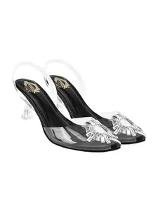 Shoetopia girls Looks Black Heeled Sandal - 4 UK (Girls-Looks-Black)