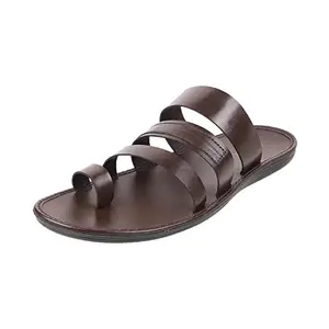 Metro Mens Leather Brown Slippers (Size (9 UK (43 EU))