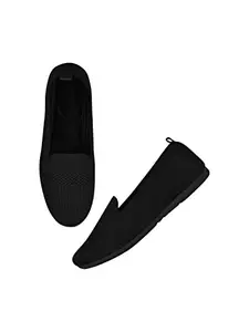 Selfiee Extra Soft Flexible Memory Foam Bellies for Walking Gym Training,Casual, Sports,Slip-On,Lightweight for Ladies and Girls Black