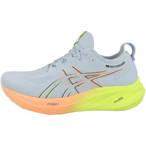 ASICS Mens Gel-Nimbus 26 Cool Grey/Safety Yellow Running Shoes - 10 UK (1011B928.750)