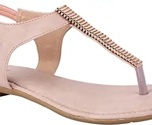 Shoetopia Womens Pink Stylish Trending Flats