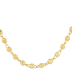 Shining Jewel - By Shivansh Shining Jewel 18K Gold Plated Ball Design Necklace For Women (SJ_2168)