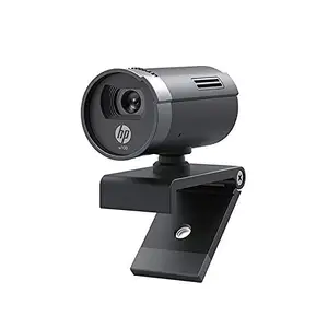 (Refurbished) HP w100 480p/30 Fps Webcam, Built-in Mic, Plug and Play, Wide-Angle View for Video Calling, Skype, Zoom, Microsoft Teams