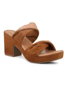 INC.5 Women Beige Solid Platform Heels