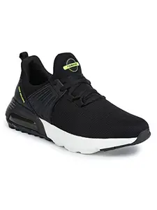 ABROS Men's Francis ASGO0101 Sports Shoes_Black/P.Green_6UK