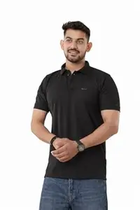 Men's Cotton Half Sleeve Soild Casual Regular Fit T-Shirt