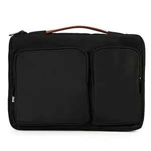 MOCA Laptop Sleeve Bag with Soft Velvety Interior Sleeve for 15.6 inch Laptops (Black, 15.6)