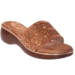 SHOEMILL Women's Comfort Slide Sandals, Perforated Design, Pink (ANTIC, UK Footwear Size System, Adult, Women, Numeric, Medium, 9)