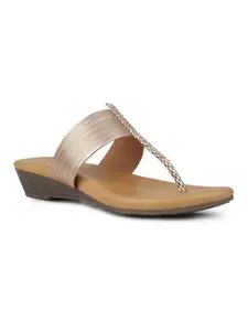 Inc.5 Womens Rose Gold Smart Casual Embellished Round Toe Heels