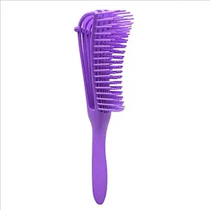 Alexvyan Detangling Brush Multifunctional Octopus Hair Comb Scalp Massager for Natural Hair for Women Afro Textured 3a to 4c Kinky Wavy Curly Coily Thick Long Hair (Purple)